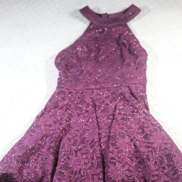 B Smart Maroon Lace Formal Dress - Picture 1 of 4